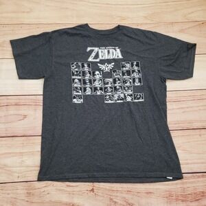Nintendo Legend of‎ Zelda Shirt Youth Extra Large Gray Video Game T-Shirt Boys